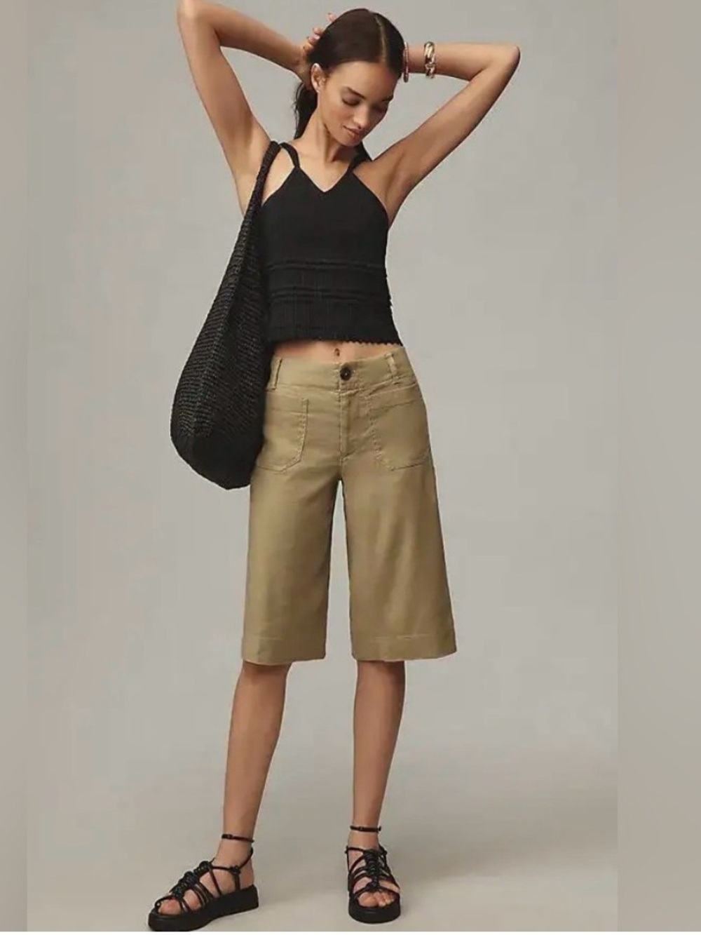 Anthropologie Colette Linen Longline Size 32 NWT